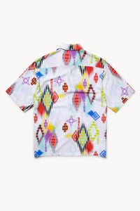 Ikat Print Hawaiian Shirt