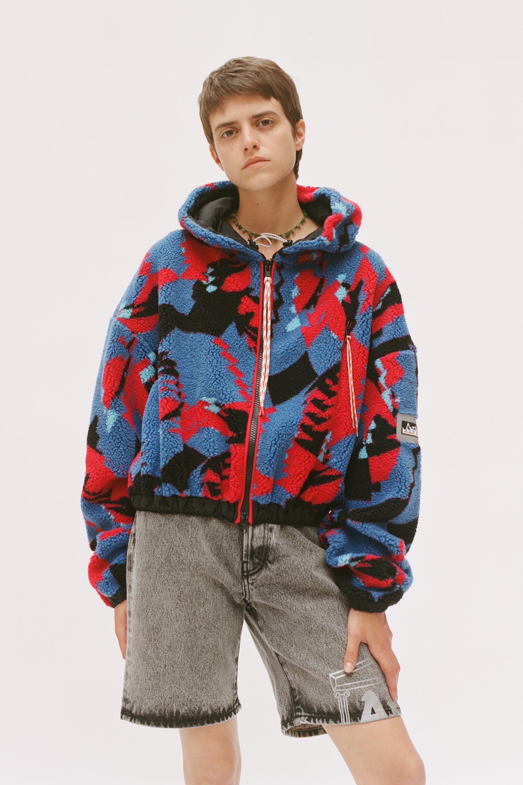Load image into Gallery viewer, Cropped Fleece Hoodie
