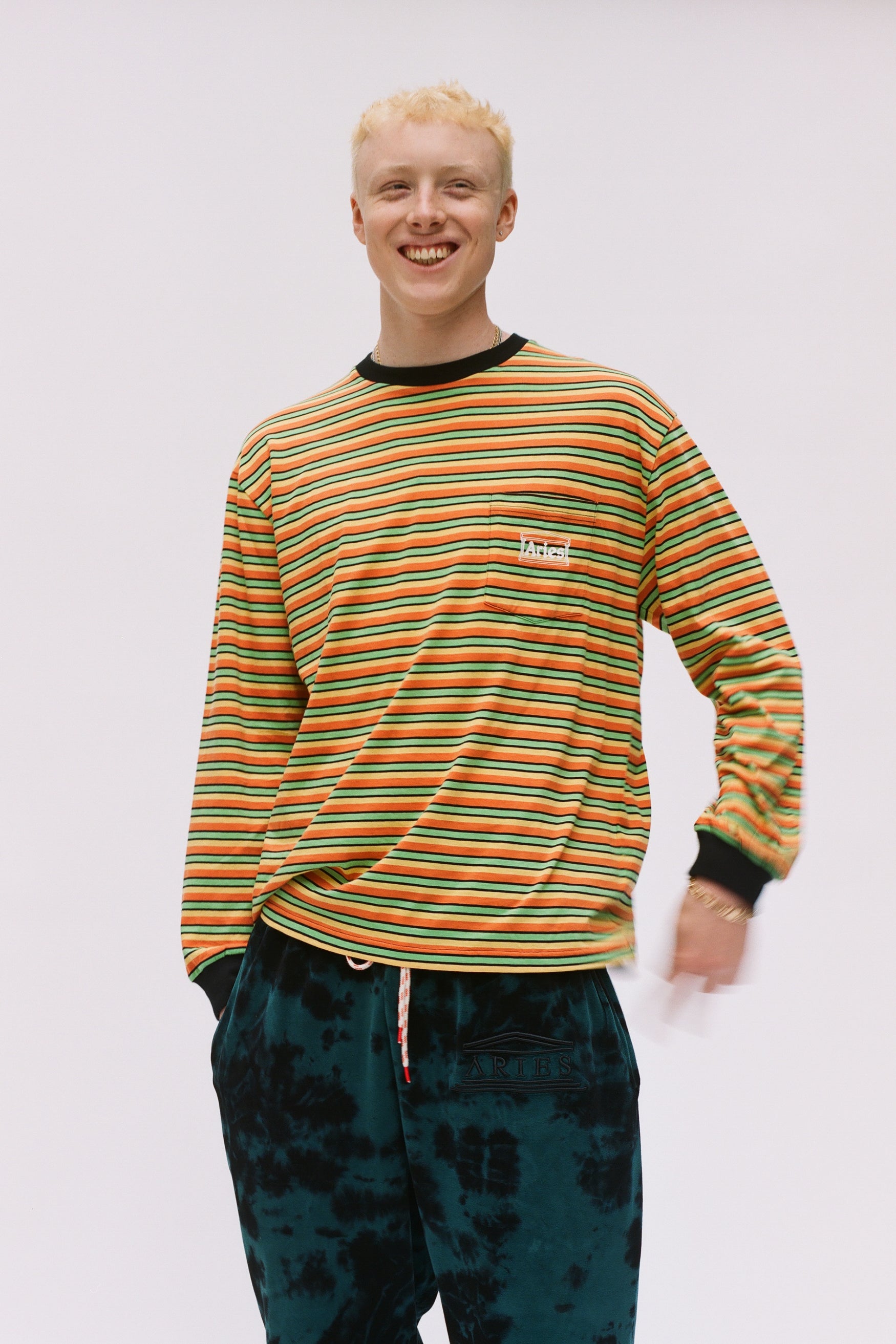Load image into Gallery viewer, Striped Pocket Tee