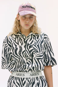 Zebra Print Hawaiian Shirt