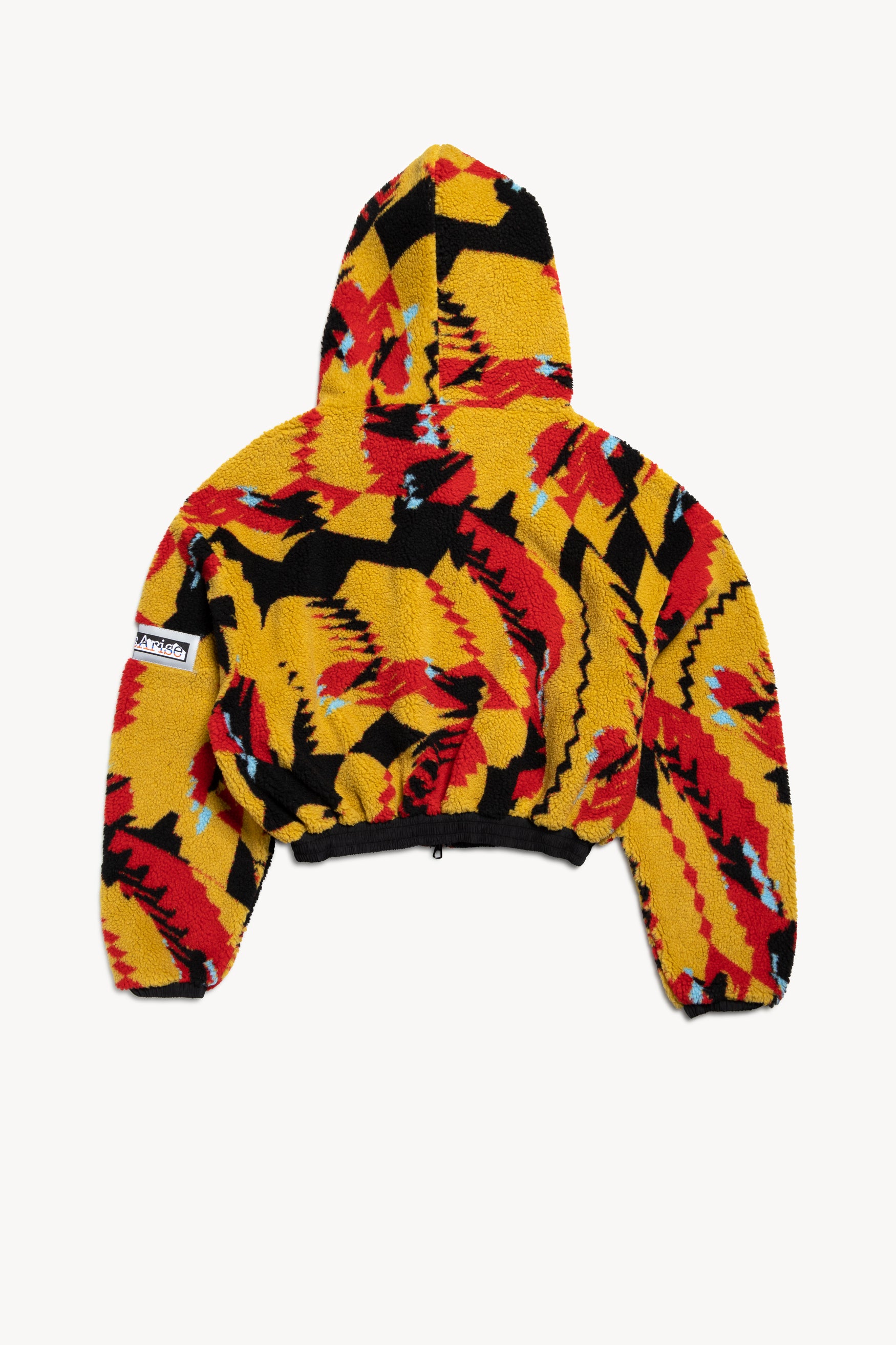 Load image into Gallery viewer, Abstract Cropped Fleece Hoodie