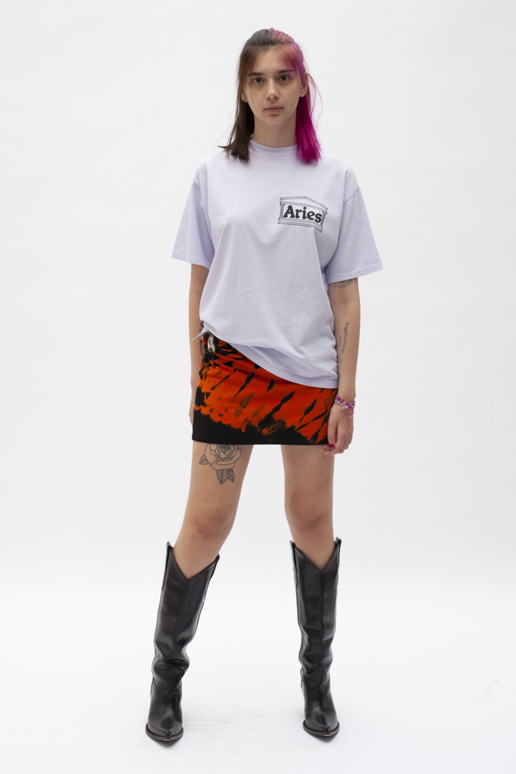 Load image into Gallery viewer, Tiger Dye Tech Hole Skirt