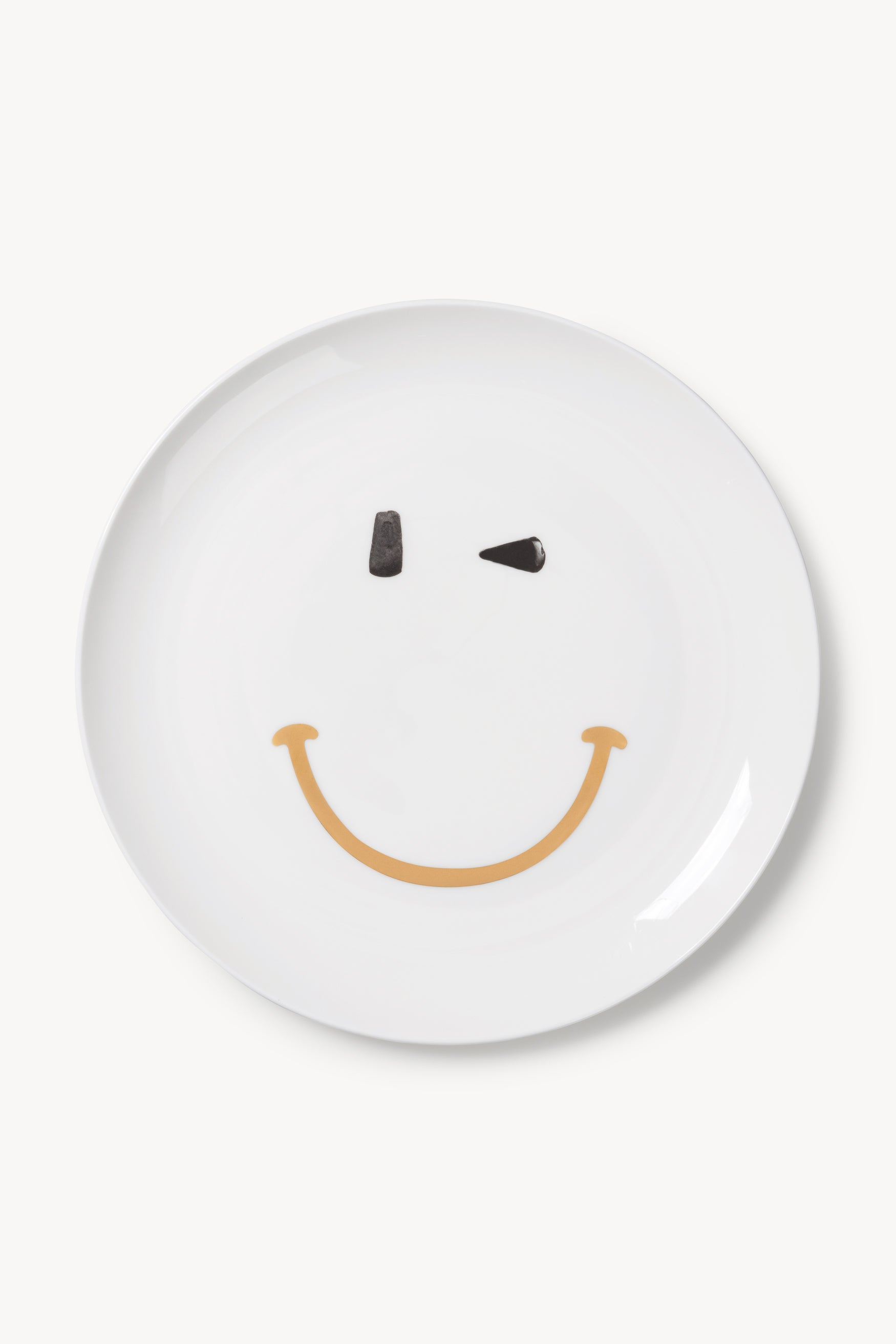 Smiley Plate Large White – Aries
