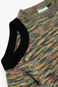Shoulder Hole Space Dye Knit