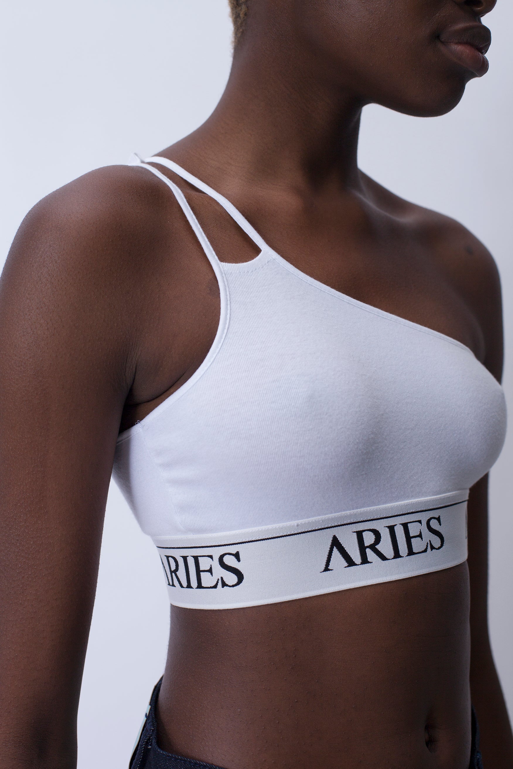 Load image into Gallery viewer, Rib Asymmetric Crop Top