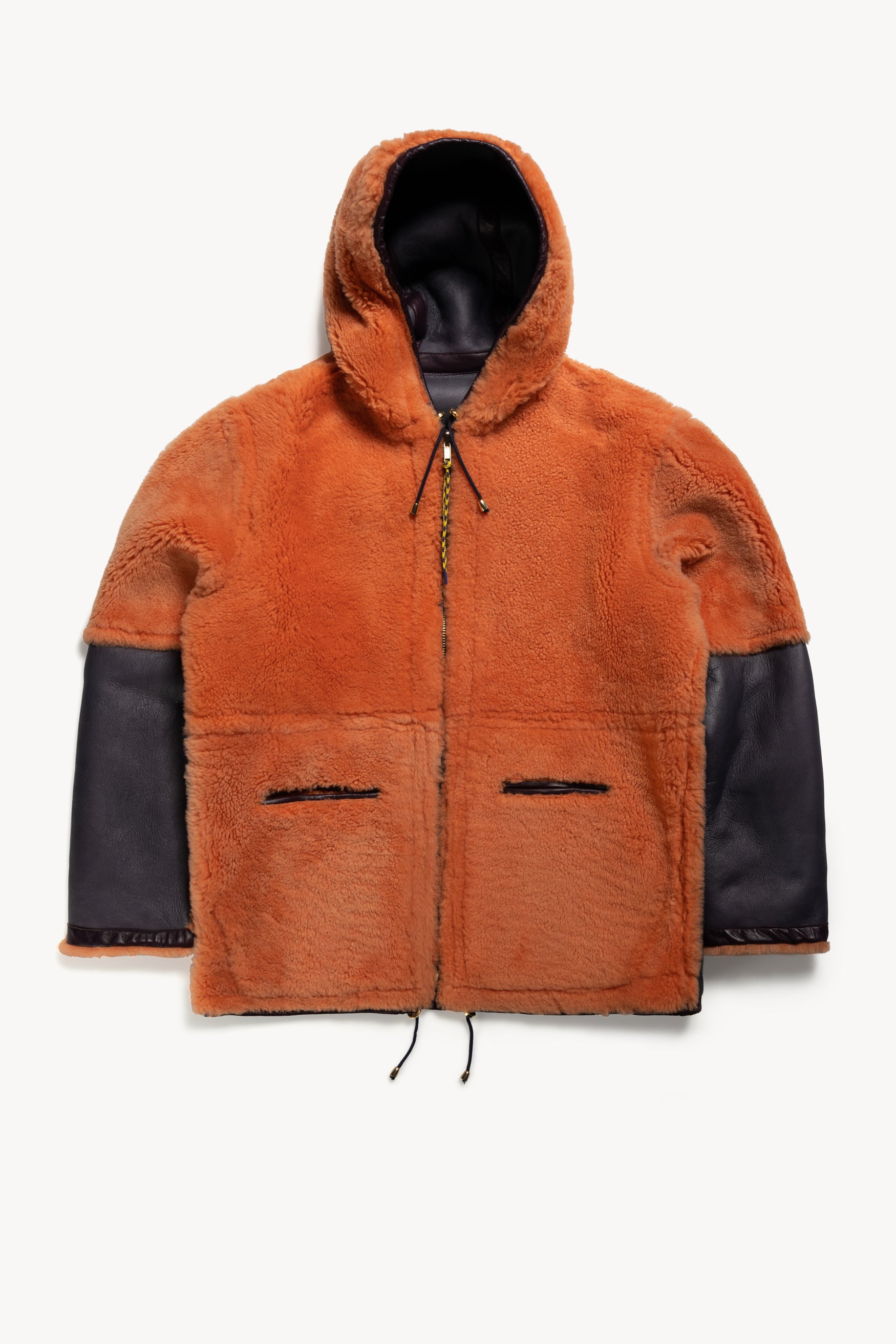 Load image into Gallery viewer, Hooded Sheepskin Jacket