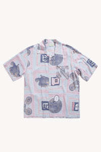 Scarf Print Hawaiian Shirt