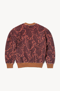 Paisley Reverse Fleece Sweatshirt