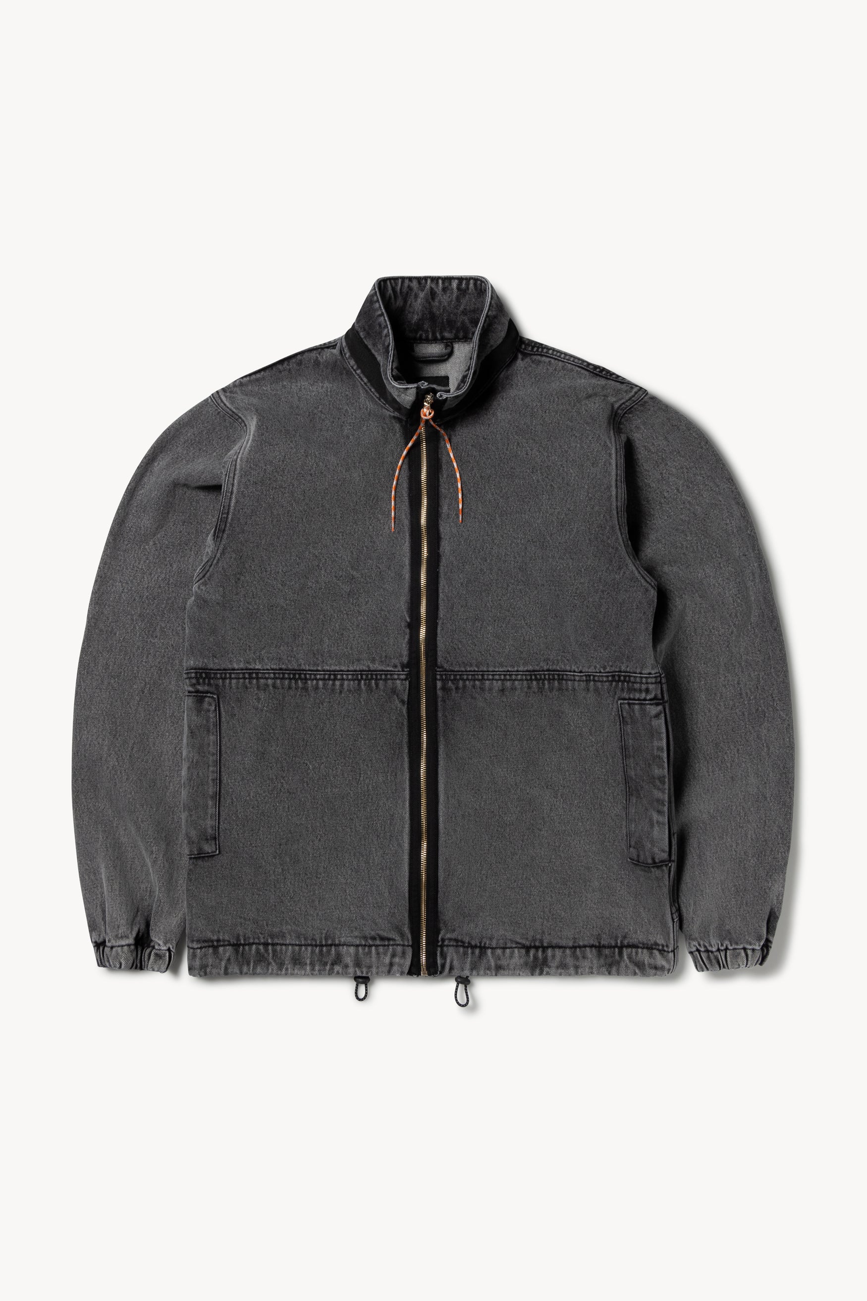 Load image into Gallery viewer, Nylon Hooded Denim Jacket