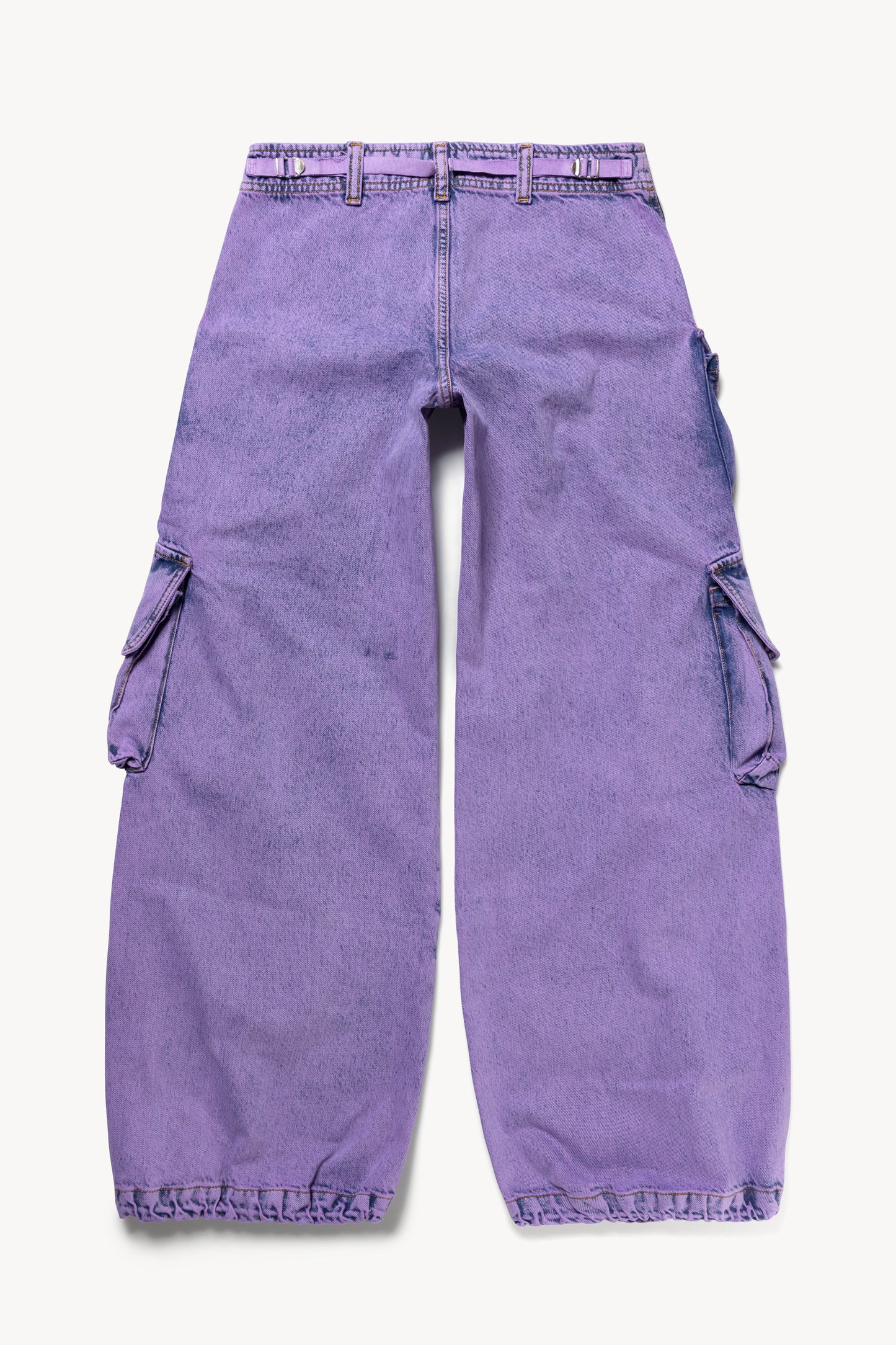Acid Wash Low Rise Cargo Pant