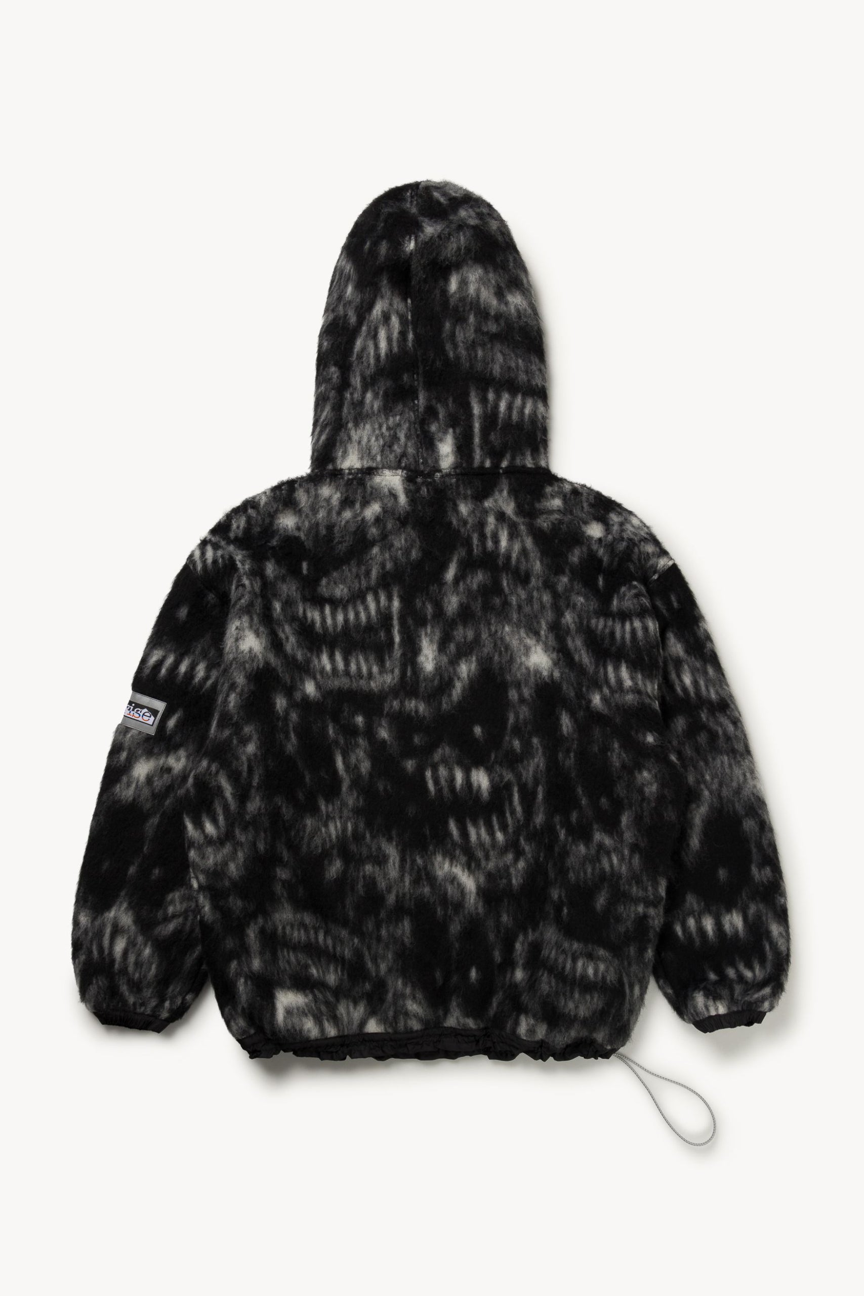 Oversized Monster Fleece Hoodie Black – Aries