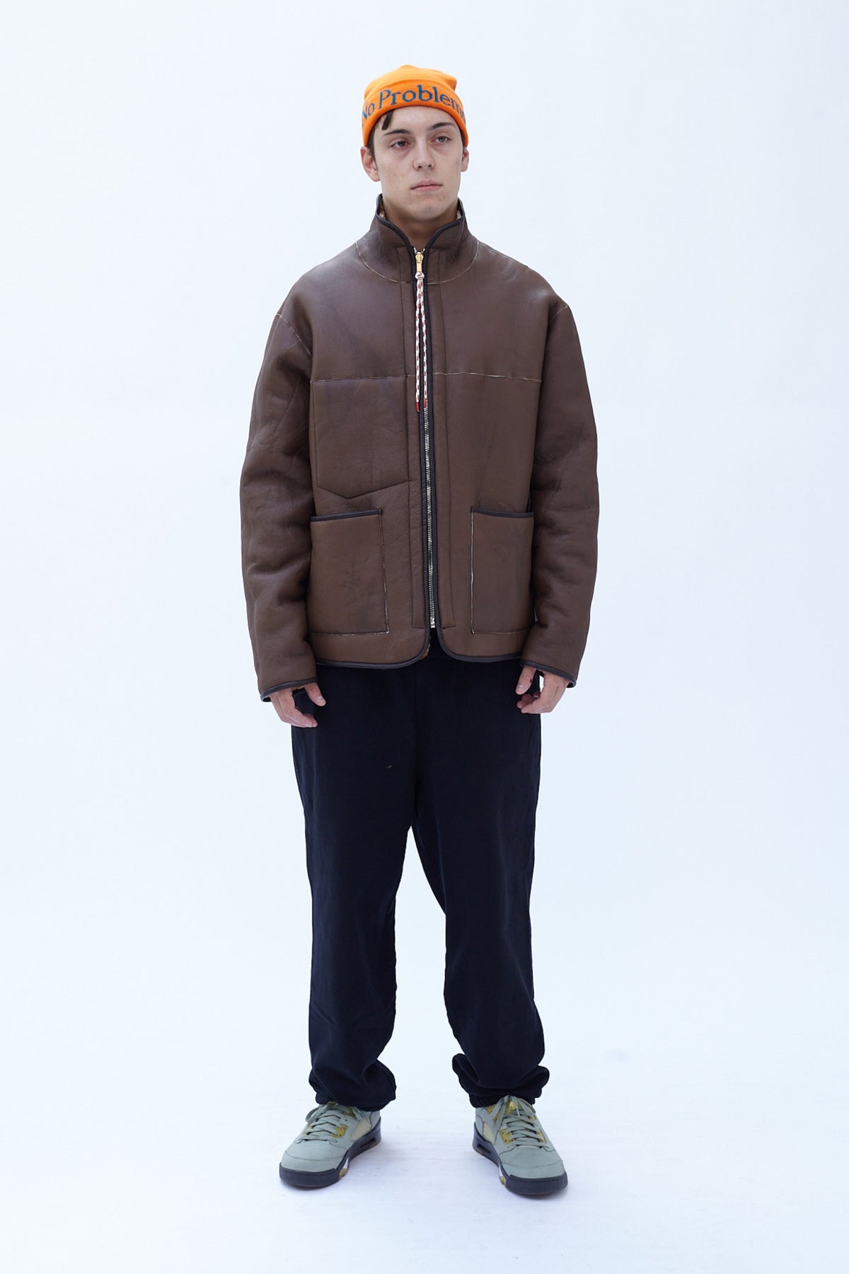 Tie Dye Sheepskin Tech Jacket