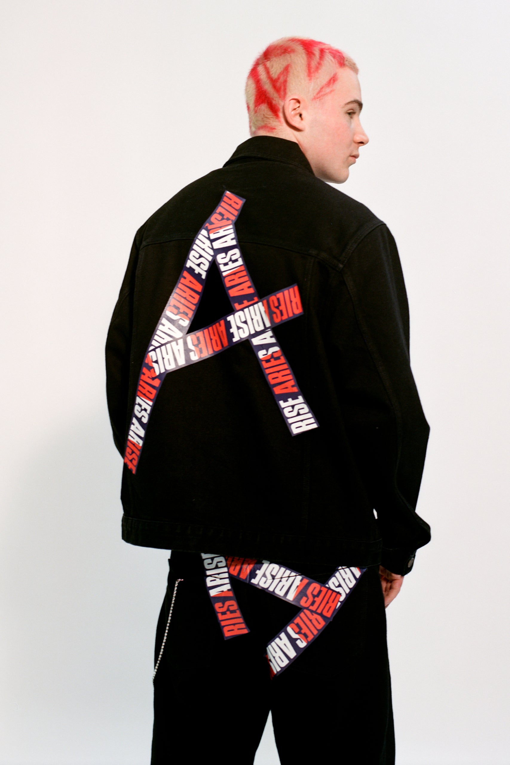 Load image into Gallery viewer, Tommy x Aries Taped Denim Jacket