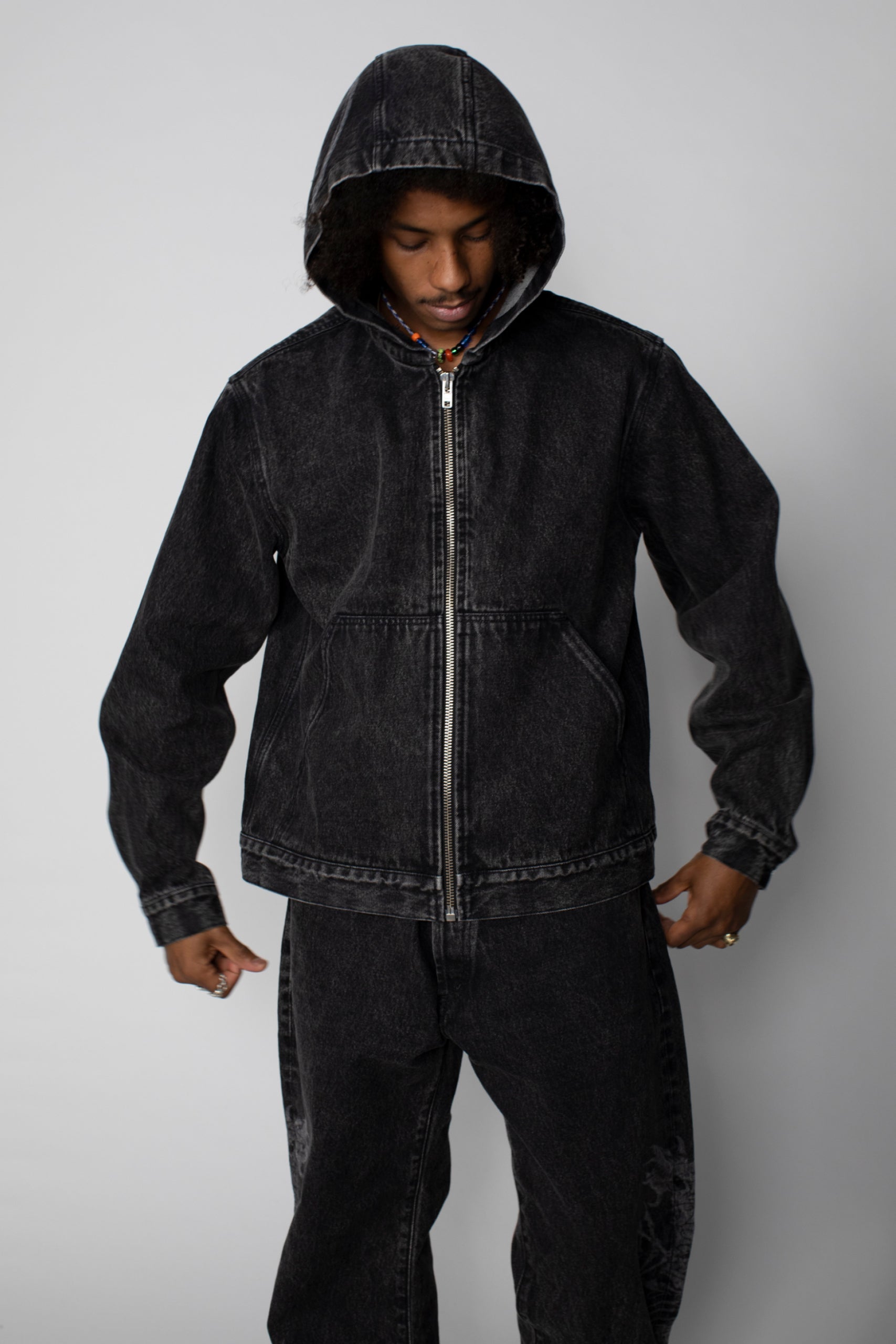 Load image into Gallery viewer, Lasered Dragon Hooded Jacket