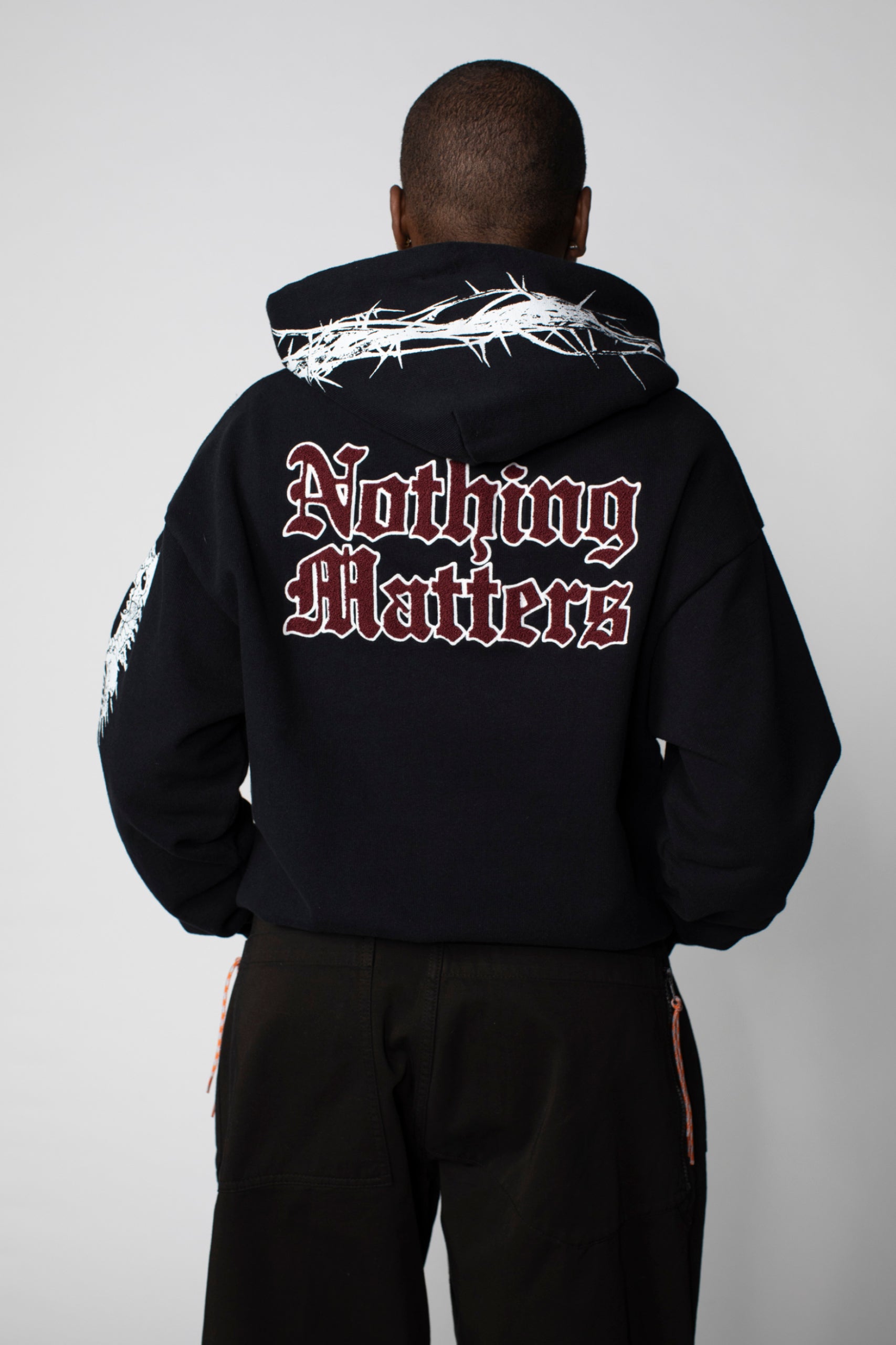 Load image into Gallery viewer, Nothing Matters Embroidered Hoodie
