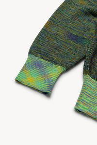 Reverse Problemo Green Space Dye Knit