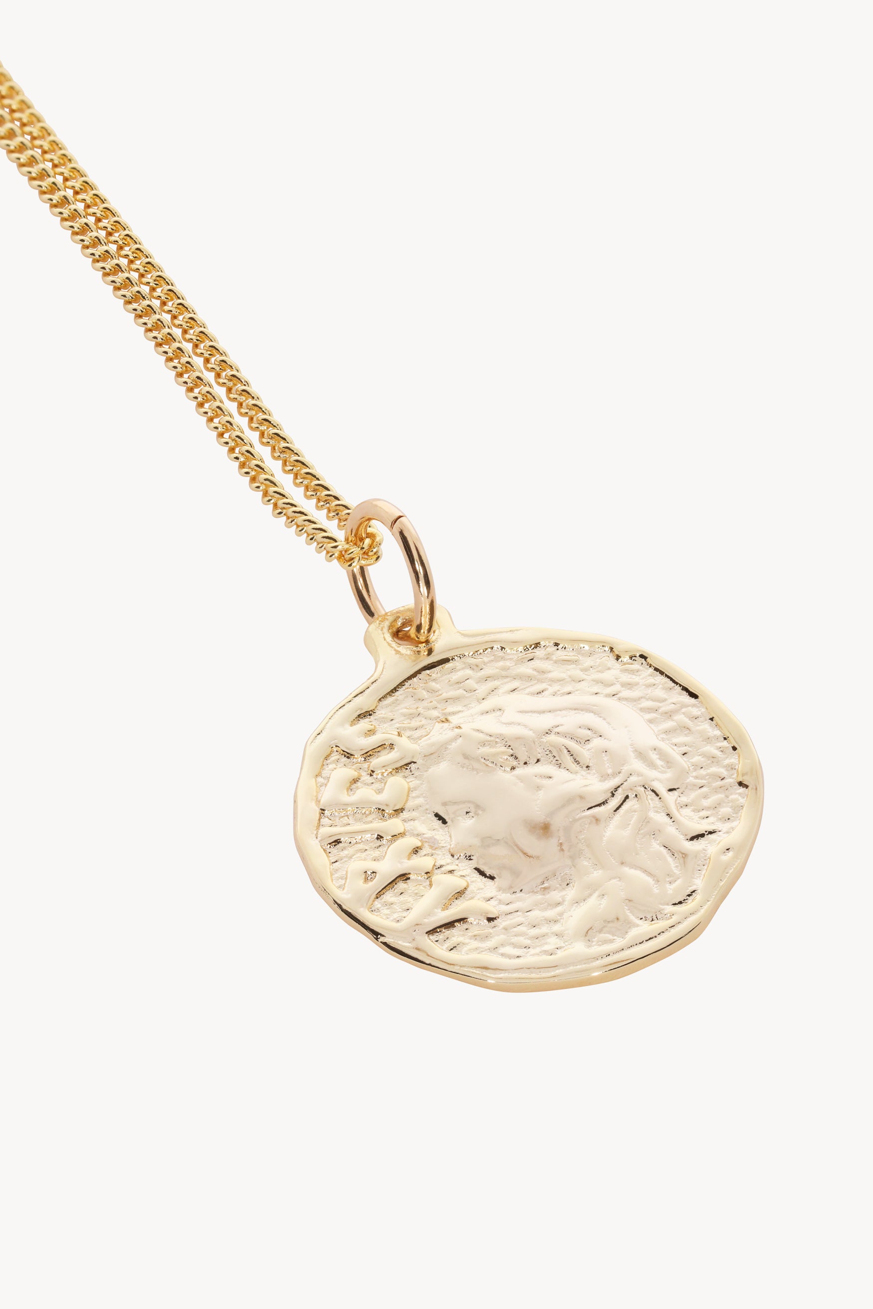 Solid Gold Necklace, Antique Coin Pendant Necklace, 14k Gold Necklace, Gold Coin  Necklace, Roman Coin Necklace, 9k Coin Necklace 