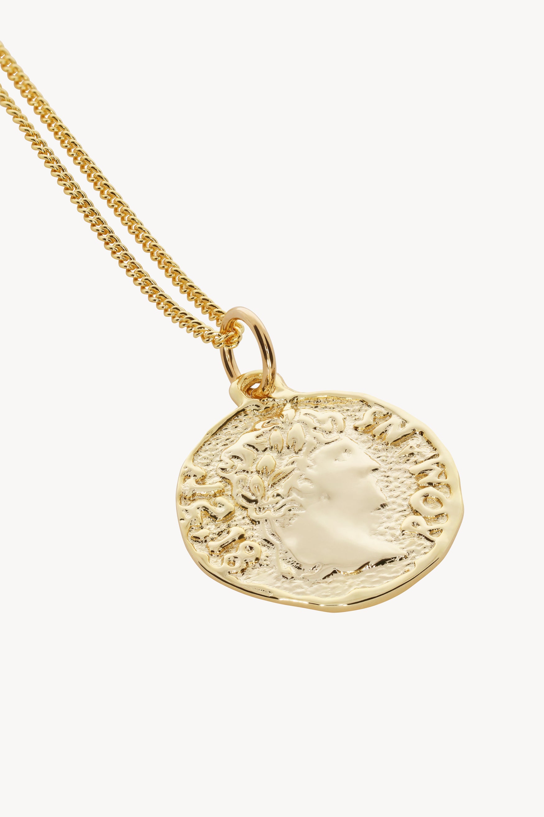 Load image into Gallery viewer, Chain Necklace With Roman Coin Pendant